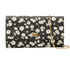 Floral Wallet On Chain, &pound;380, Handbags, Black/White, Leather, Front view